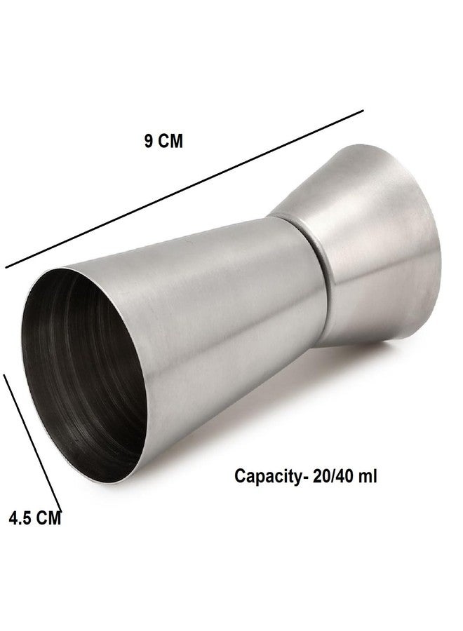 Dynore مجموعة قياسات داينور المصنوعة من الفولاذ المقاوم للصدأ، ذات وجهين، مكونة من 3 قطع: 30/60، 20/40، و15/30 مل لكل قطعة. - Image 5